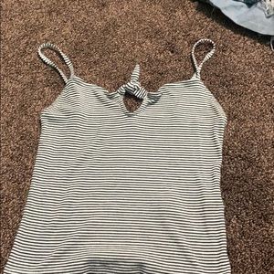 Black and white stripped tank top